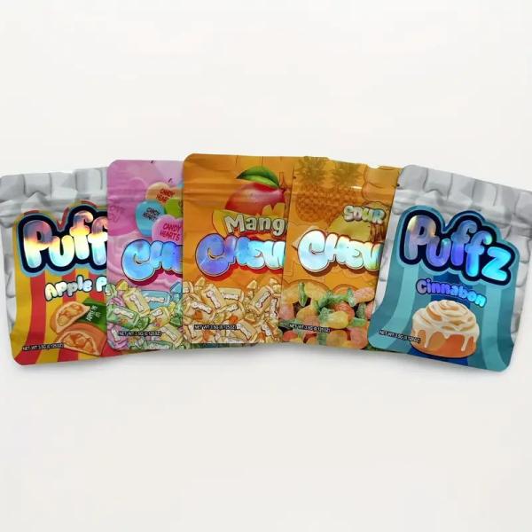 Custom Printed Mylar Zip Lock Bags With Odor Proof Moisture Proof Sealable