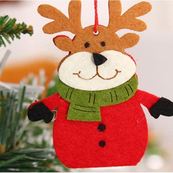 Buy Felt Christmas Ornament Crafts , Christmas Tree Decorations Wall / Door Hanging at wholesale prices