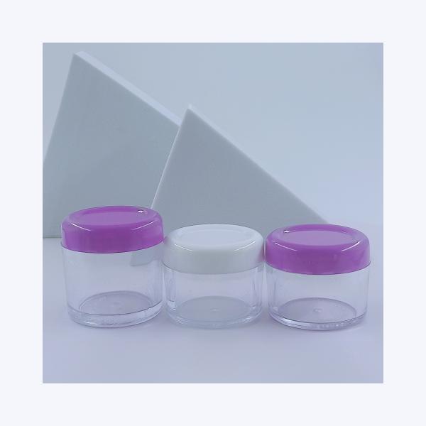Base Material Plastic Cream Jar for Cosmetic Customized Colors 5ml 10ml 15ml 20ml