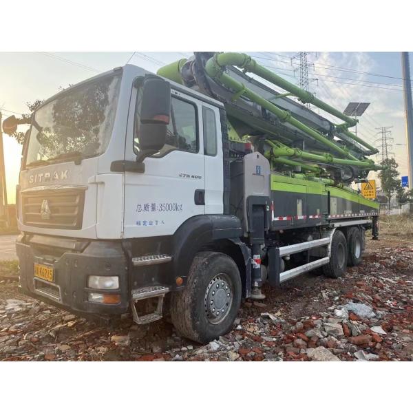 Buy 49M Zoomlion Company Made ZLJ5350THBKE Used Concrete Pump Truck at wholesale prices