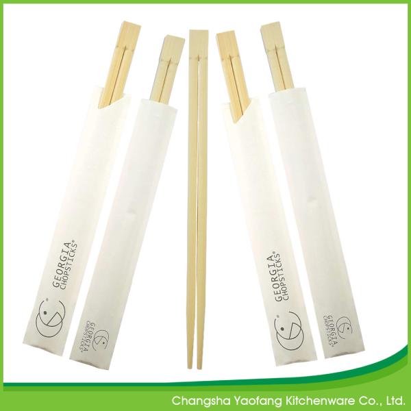 Buy 24cm Nature Sushi Chop Sticks Bamboo Disposable Open Paper Packing at wholesale prices