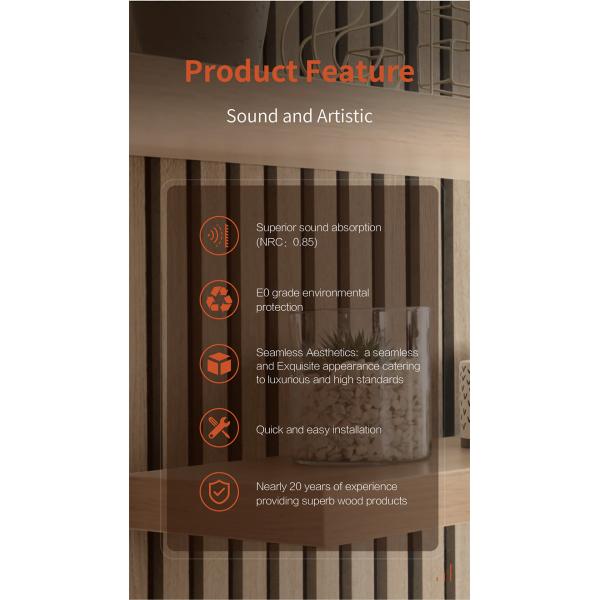 Premium Wood Slat Acoustic Panel - Stylish Acoustic Solution For Modern Interiors