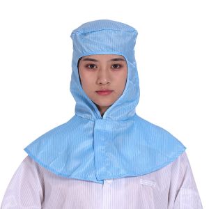 Quality Anti-static Shawl Hood with Dustproof and Breathable Design for Food Processing and Cleanroom Use for sale