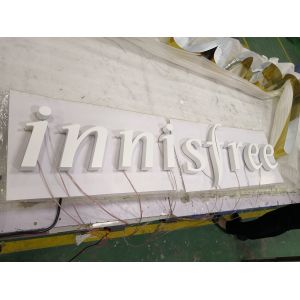 Illuminated Backlit Stainless Steel Letters Signs 5000K For Hospitals