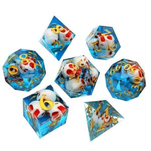 Practical Natural Resin RPG Dice Set Wear Resistant Lightweight