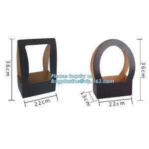 Wholesale Custom Printed Logo Decoration Gift Flower Kraft Paper Bag,wedding