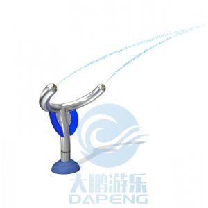 Aqua Spray Park 304 Stainless Steel Double Spray Water Gun For Children Splash