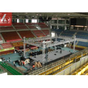 China 3mm Thickness Sports Meeting Aluminium Trusses Black Silve Red on sale