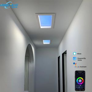 1200x300 Durable Artificial LED Skylight Ceiling Panel 100W 5500 lumen