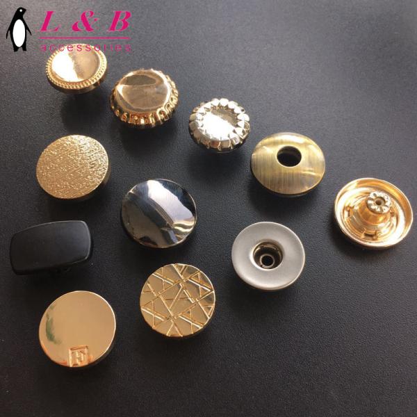 button wholesale Custom made zinc alloy Jeans Buttons Gold button with custom LOGO