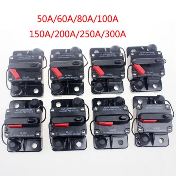 Automatic Car Circuit Breaker 50A 60A 80A 100A 120A 150A 200A 250A 300A Fuse Holder