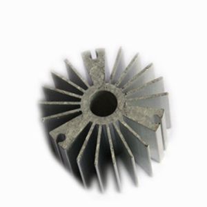 China Round Extruded Aluminum Heat Sinks with Powder spraying Surface finish on sale
