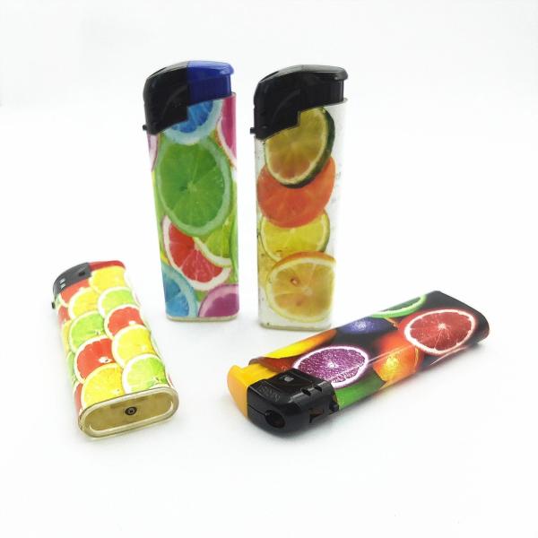 Children Resistance Refillable Electronic Lighter with Sticker Customization