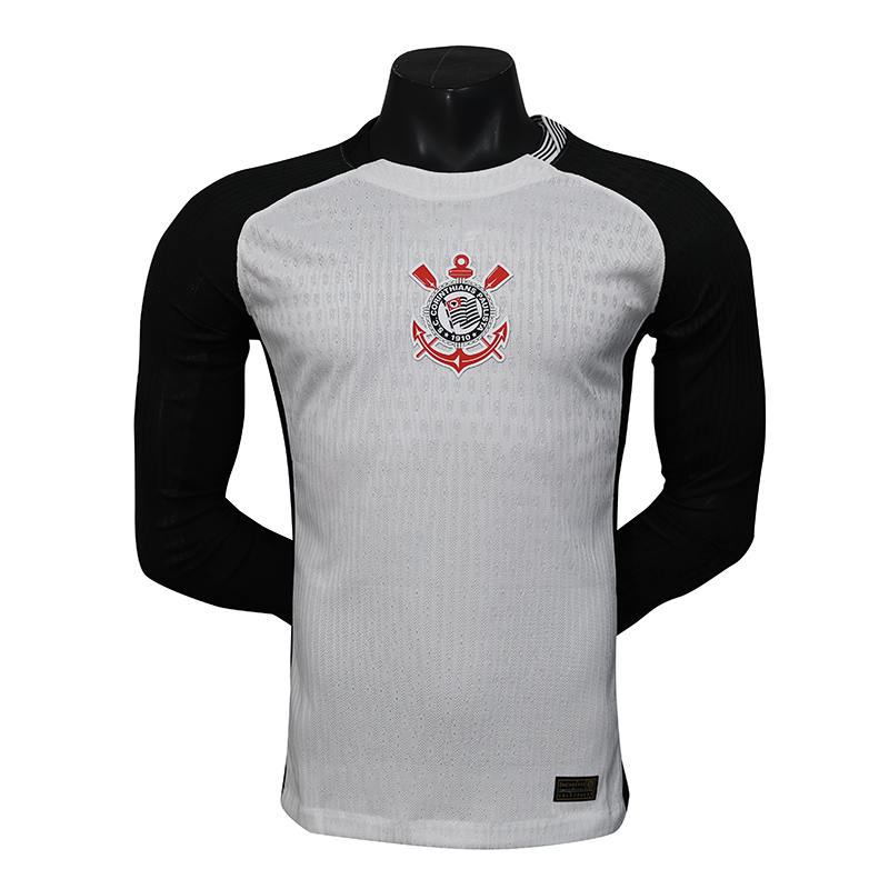 Corinthians 2025-2026 Away Long Sleeve Player Edition Jersey Supports Group