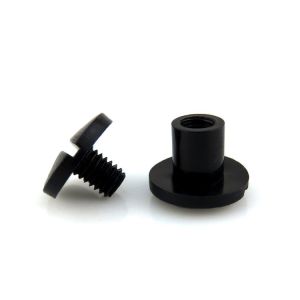 Black White Plastic Book Binding Chicago Screw with Customized Connection