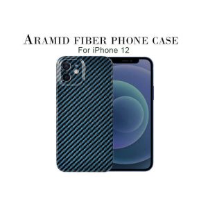Glossy Finish iPhone 12 Anti Fingerprint Aramid Fiber Cell Phone Case