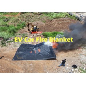 Fireproof Silicone Coated Fiberglass Cloth For Smoke Curtain And Car Fire