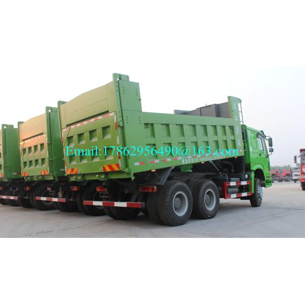 Big Yellow Dump Truck , 6x4 Rigid Tipper Trucks Used In Mining ZZ3257N3847A