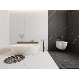 Acid-Resistant Carrara Matt Sintered Stone Slab 1420x2700mm