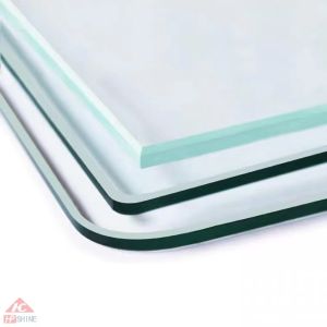 clear float mosaic glass frameless glass sliding door