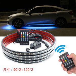 Colorful Voice Control Ambience Car Headlight Led Strip Decorative RF Rgb 5050