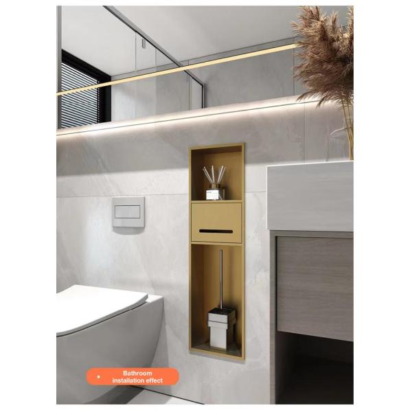 Upgrade Your Bathroom with a Sleek Stainless Steel Shower Niche and Waterproof Design