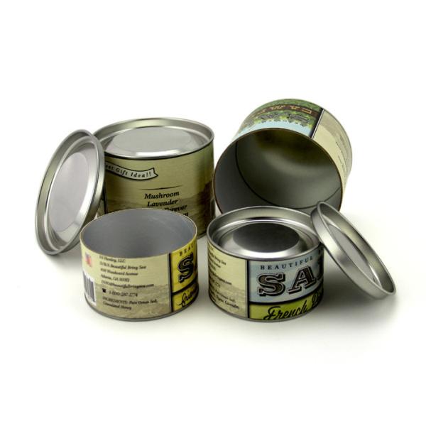 Buy Food Grade Airtight Cardboard Paper Coffee Cans Easy Open Lid at wholesale prices