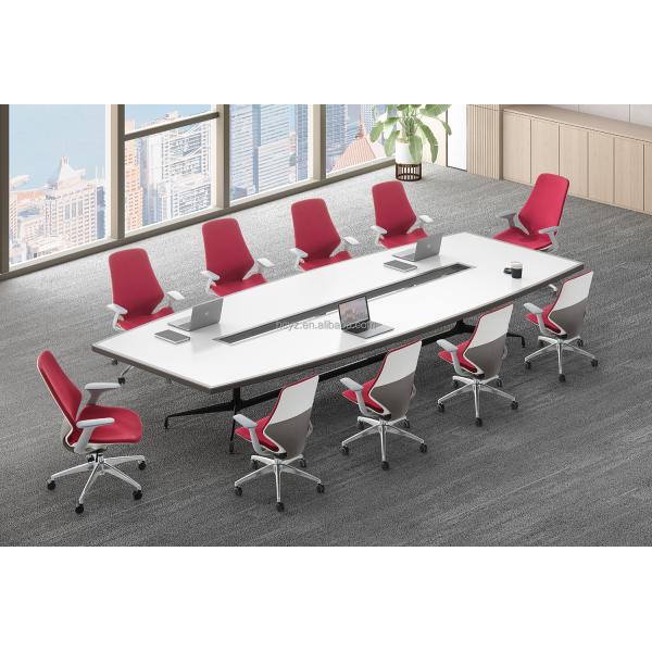 Adjustable Height Swivel Leather Office Chair for 2024 Design Conference Meeting Room