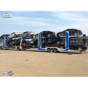 Anti Rust Double Deck Flatbed 24M Skeletal 10 Car Hauler