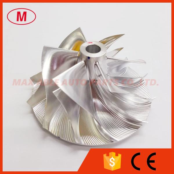 GT37 20G forward 52.56/68.01mm 6+6 blades performance turbo milling/aluminum 2618/billet compressor wheel for racing