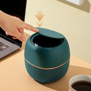 Desktop Trash Can Household Mini Small Cartoon Cute with Cover Garbage Can