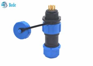 China PA66 M17 2 Pin Waterproof Connector Panel Mounting 3 4 5 6 7 9 Pin Cable To Panel on sale