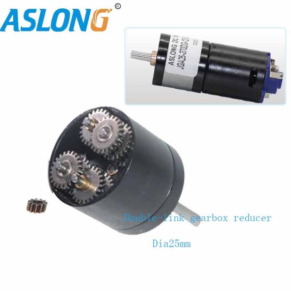 Strong Magnetic 6V 12V 20000rpm 370 DC Motor With Dia25mm Double Link Gearbox Reducer