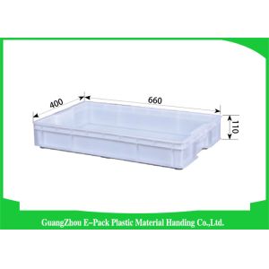 Reusable Large Plastic Storage Containers , Standard Stackable Plastic Storage