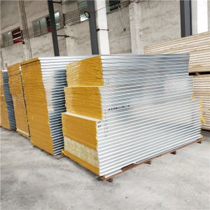 sandwich panel 1150mm rock wool wall board for fast assemble prefa buildings