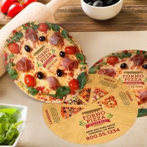 Round Restaurant Brochure Flyer Printing Cosmetic Flyers Printing Service