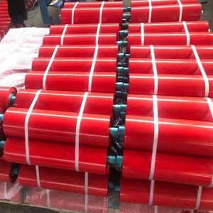 194mm Rubber Coated Conveyor Drive Rollers Transportation System