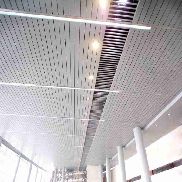 Buy Powder Coating Suspended Aluminum Metal Ceiling Baffle U Shaped at wholesale prices