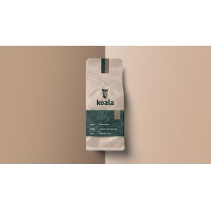 Customized Kraft Paper Flat Bottom Bag With Valve And Zipper