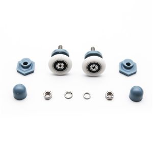 Small Single Sliding Shower Door Rollers , Height 3.7CM Shower Door Runner