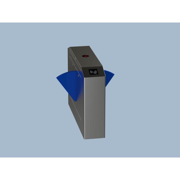 304 Stainless Steel Flap Barrier Gate 35-40 Person / Min Speed 3 Pairs Infrared Sensor
