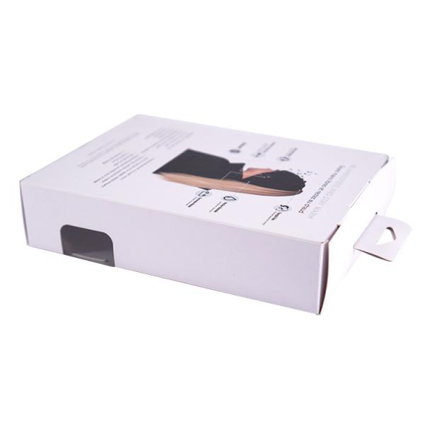 Wireless Headphone Packaging Box Kraft Gift Box With Window 140mm*45mm*190mm