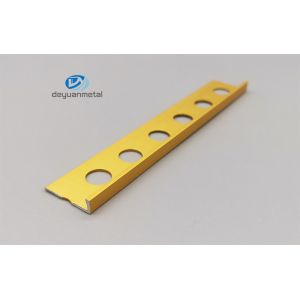 Quality ASTM Approved Aluminium L Profiles Edge Trim 4mm Depth for sale