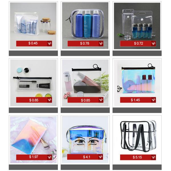 Amazon Hot Sale shiny holographic laser plastic pvc handbags