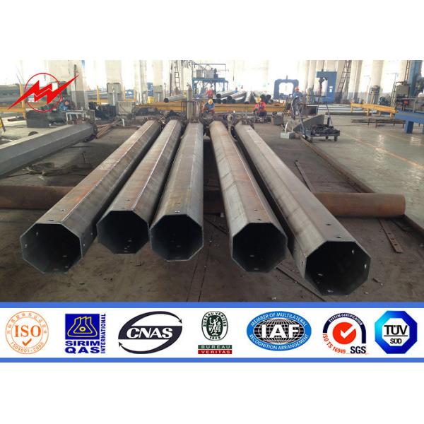 Buy Hot Dip Galvanized Steel Philippines Metal Utility Poles For Utility Transmission Line at wholesale prices