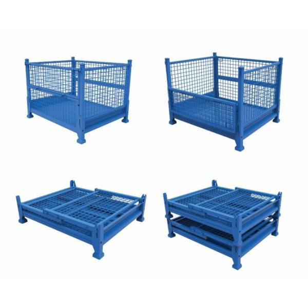 Buy Galvanized wire mesh container warehouse equipment cage metal storage at wholesale prices