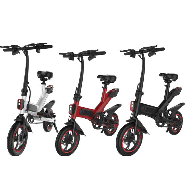Buy Intelligent City Portable Folding Electric Bike 36V 10AH 25KM / H 120kg Loading Ability at wholesale prices