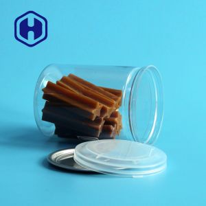 Transparent PET Sauce Can with Easy Open Aluminum Lid