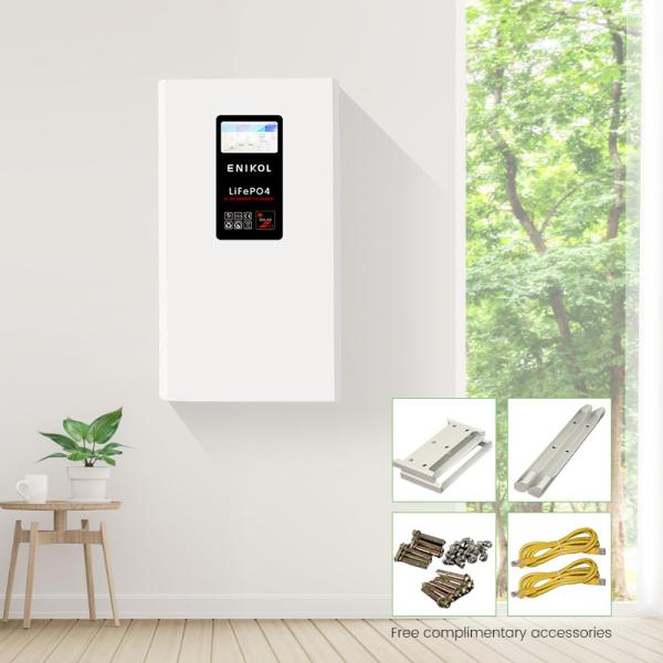 Buy 48V 10kWh LiFePO4 Solar Battery Black Acrylic Sheet 7-Inch Touchable Screen at wholesale prices