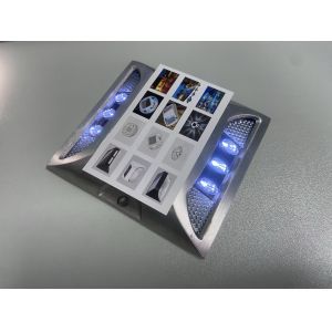 114*105*23mm Aluminum Alloy PC IP68 Solar Road Studs with -40C- 85C Working